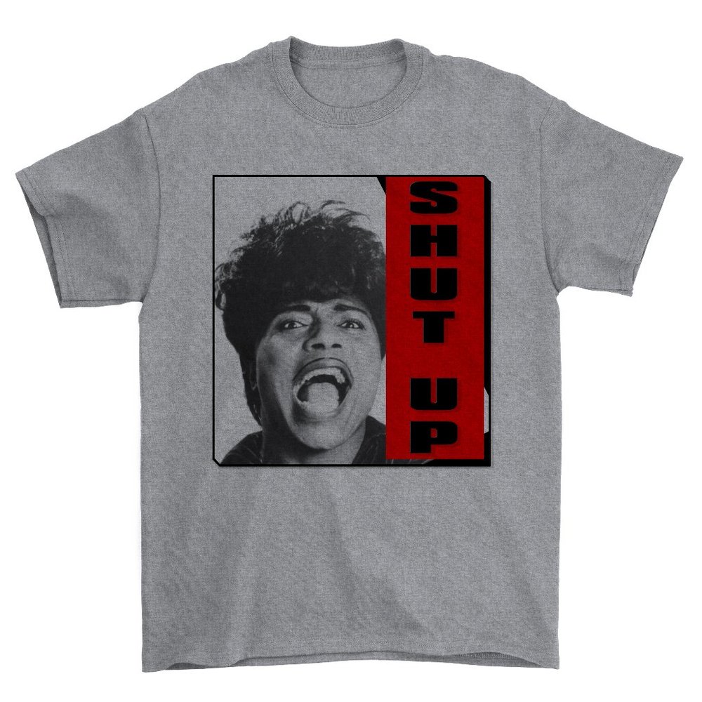 Shut Up T Shirt - Little Richard (Grey)